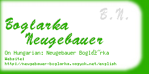 boglarka neugebauer business card